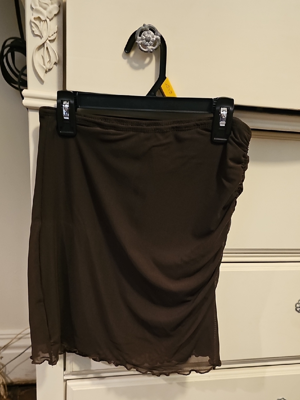 SHEIN NWOT Brown Women's Stretch Mini Skirt